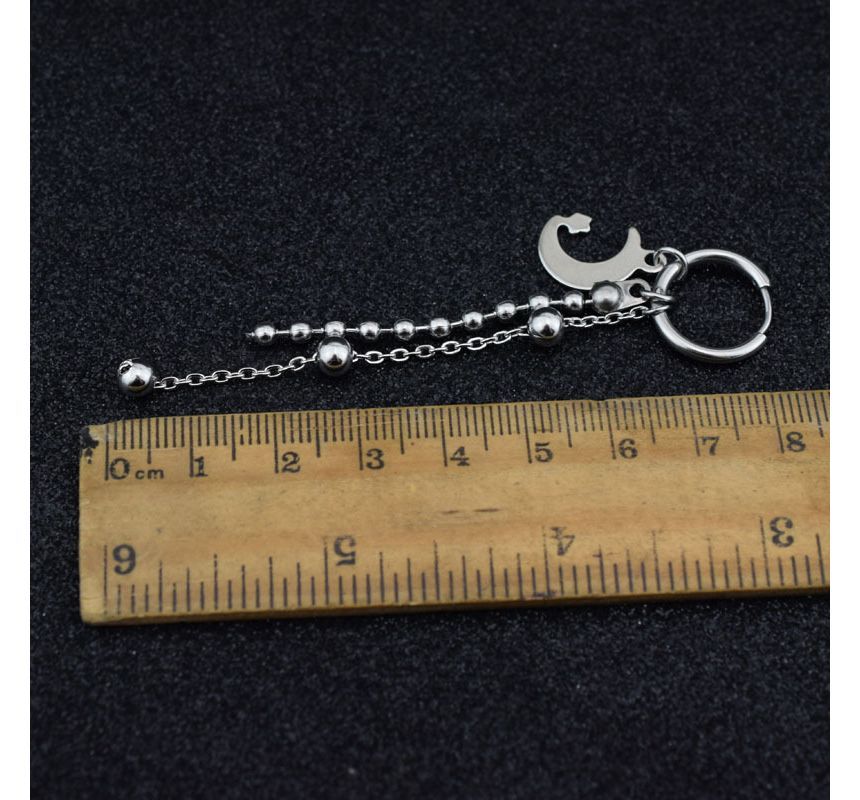 Juanitro - Maanketting Kwast Oorbel / Clip-On Oorbel
