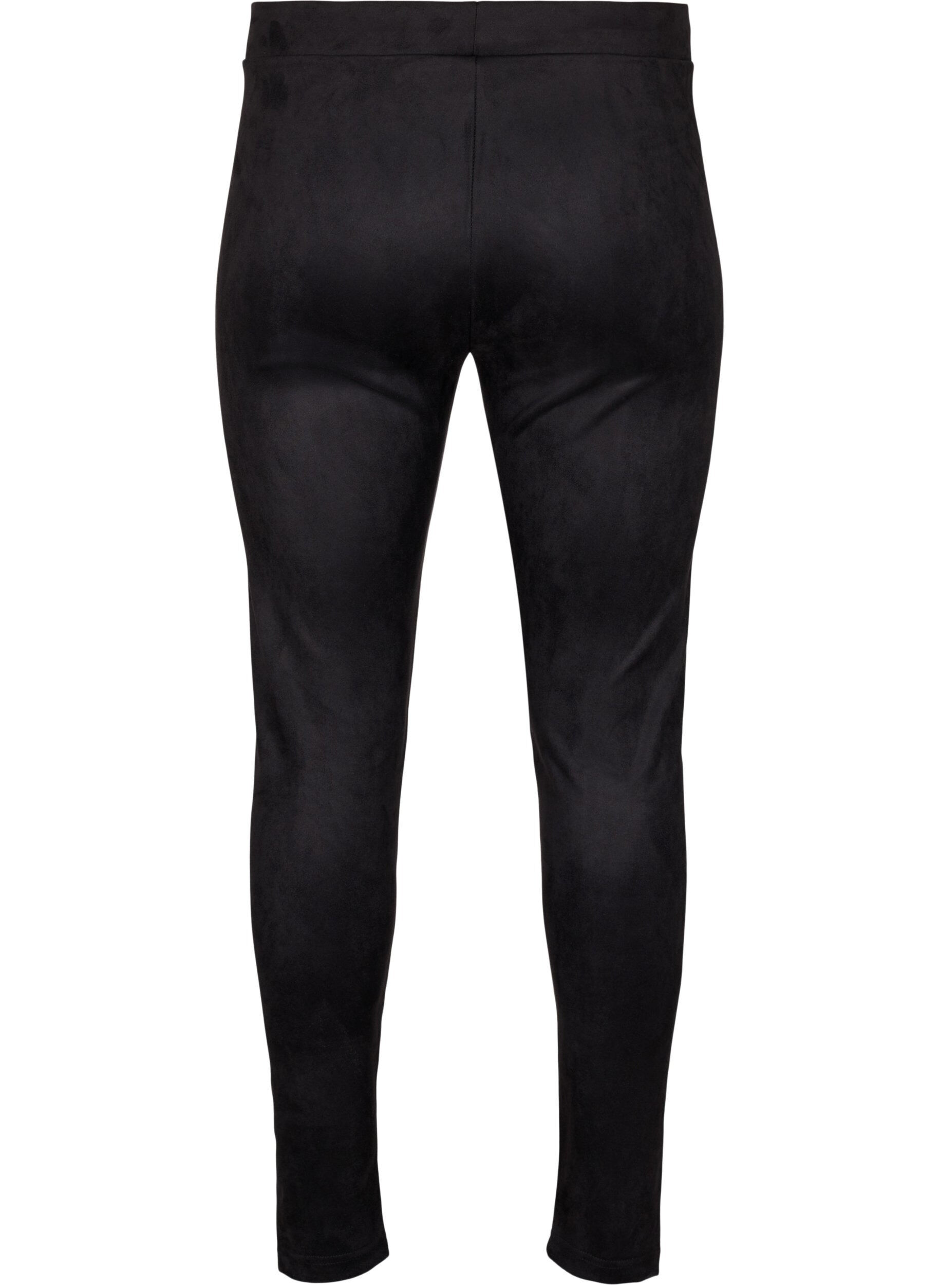 Leggings i imiteret ruskind