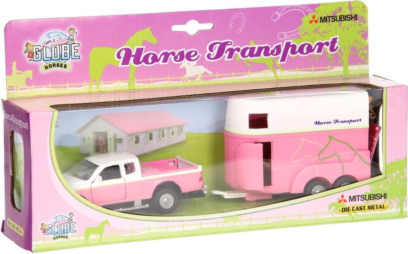 Kids Globe - Mitsubishi - Speelgoedvoertuig - Roze - Metaal