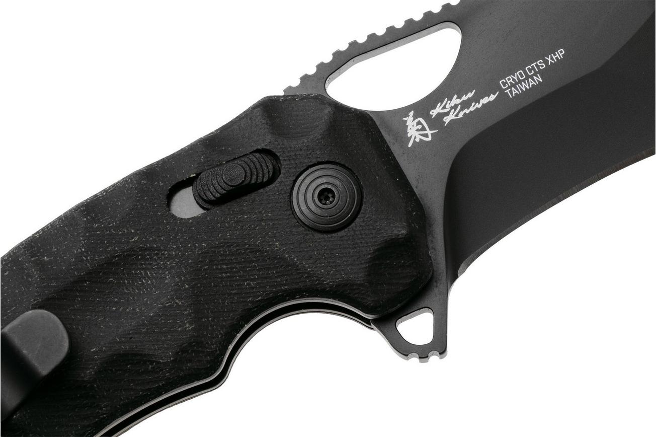 SOG Kiku XR Blackout Micarta 12-27-02-57 zakmes, Kiku Matsuda design