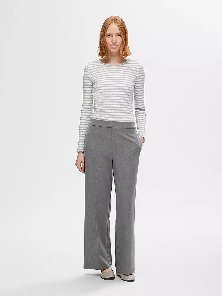 SELECTED FEMME Marlenehose SLFEMMA grau
