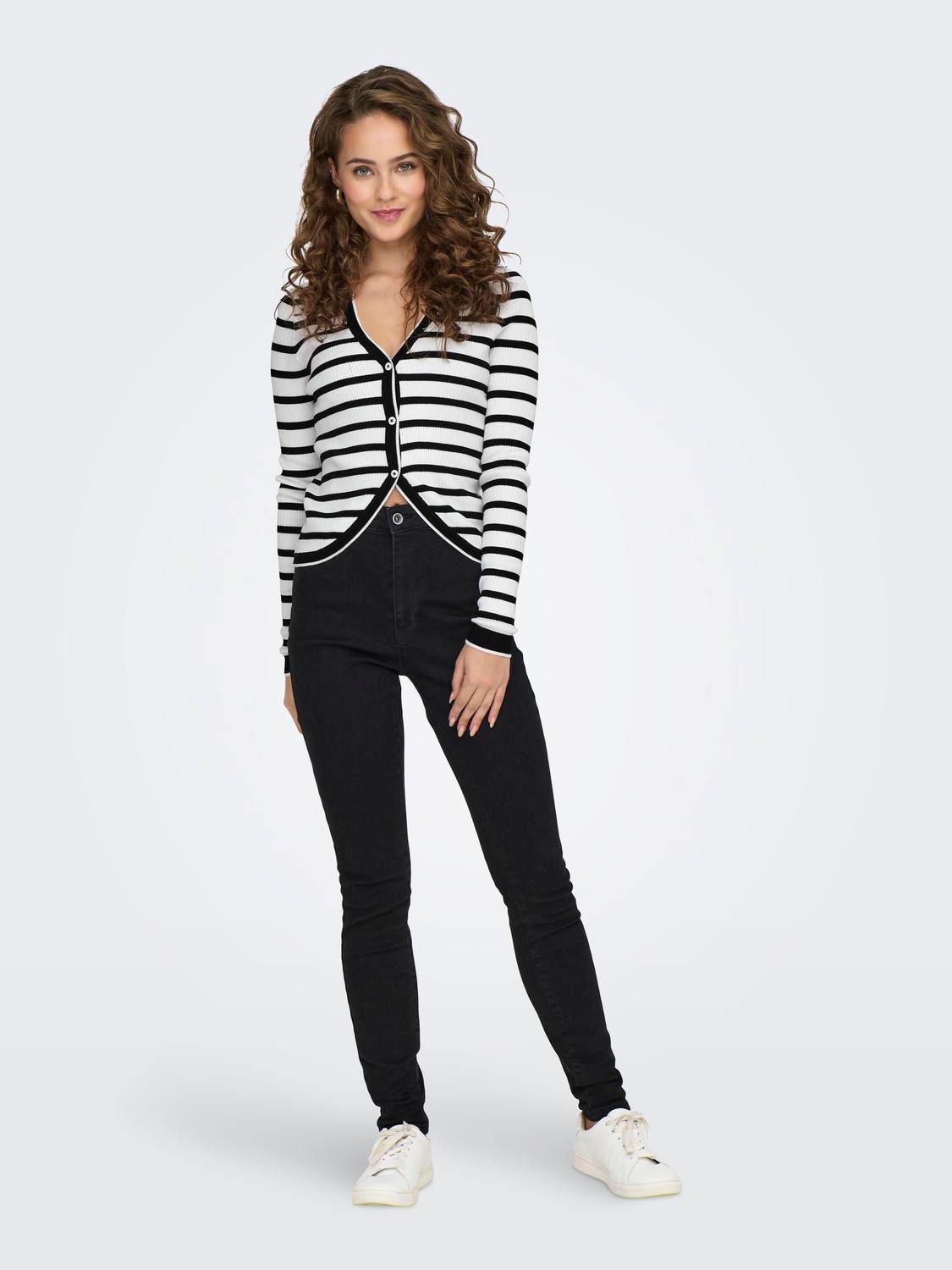 ONLMEDDI Strickjacke Cloud Dancer