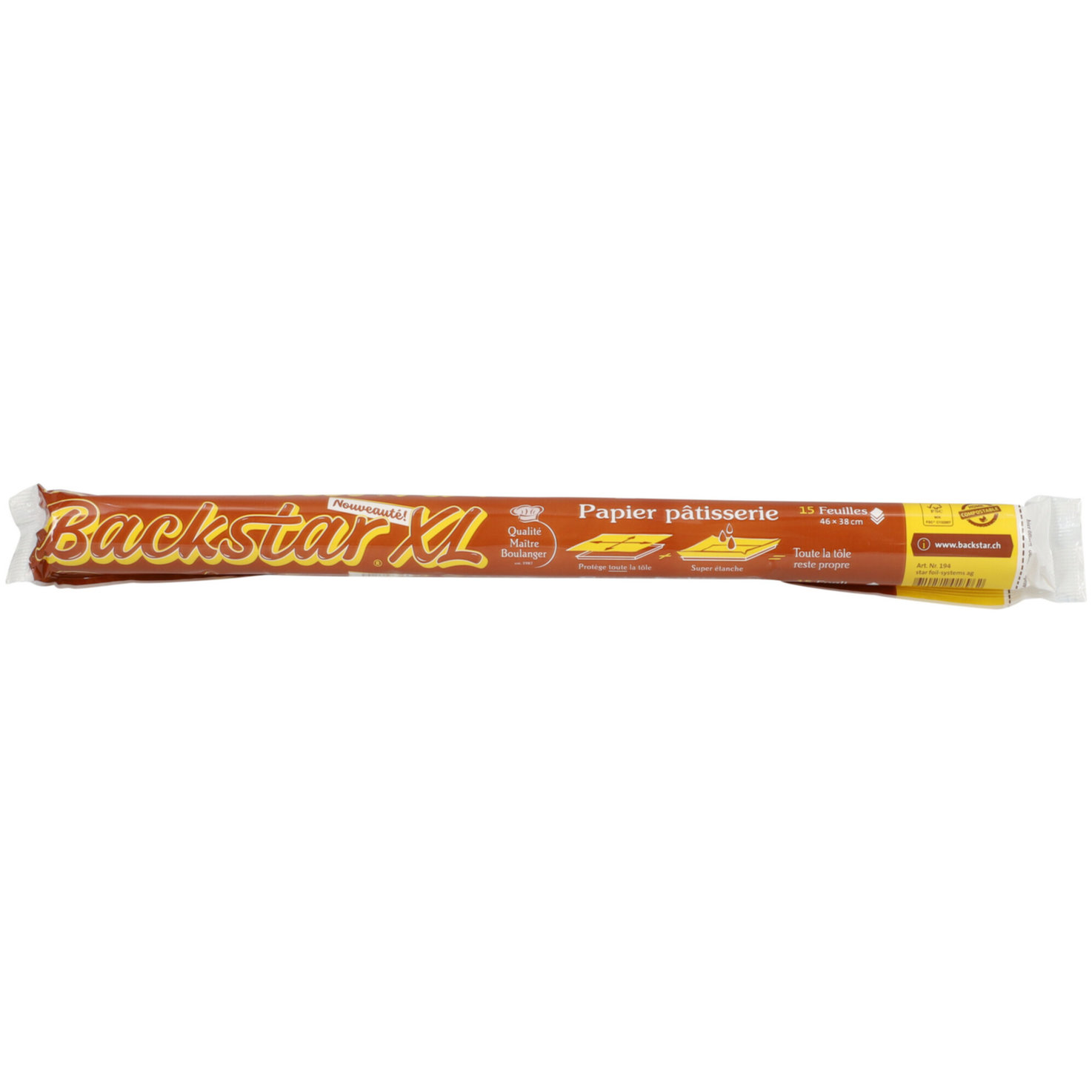 Backstar Backtrennpapier XL 46x38cm 15 Stück