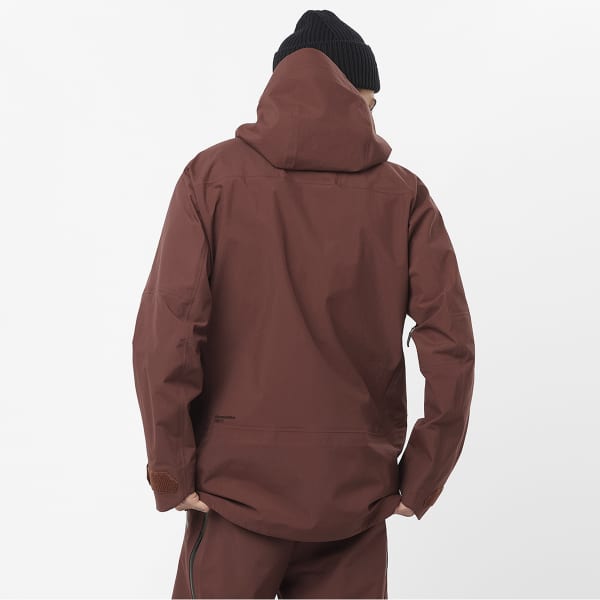 Veste de ski SALOMON ABSOLUTE 3L JKT RUM RAISIN