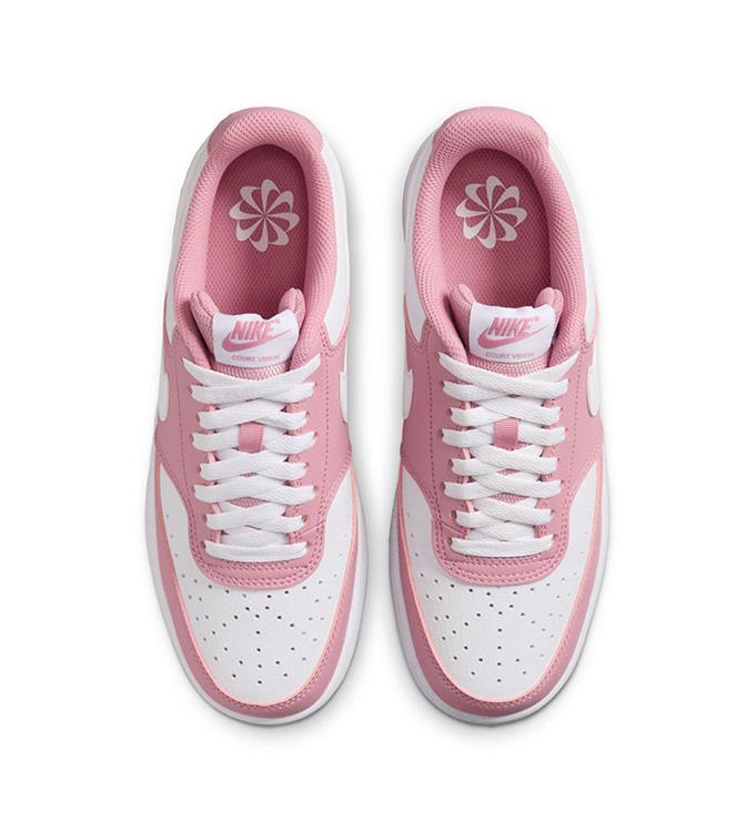 Nike Women Court Court Vision Low Next Nature Sneakers ELEMENTAL-PINK-WHITE