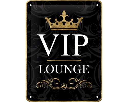Blikken bord VIP Lounge 15x20 cm
