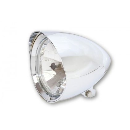 Phare avant Highsider CLASSIC 1 CHROME AVEC VISIERE Universel - Gris