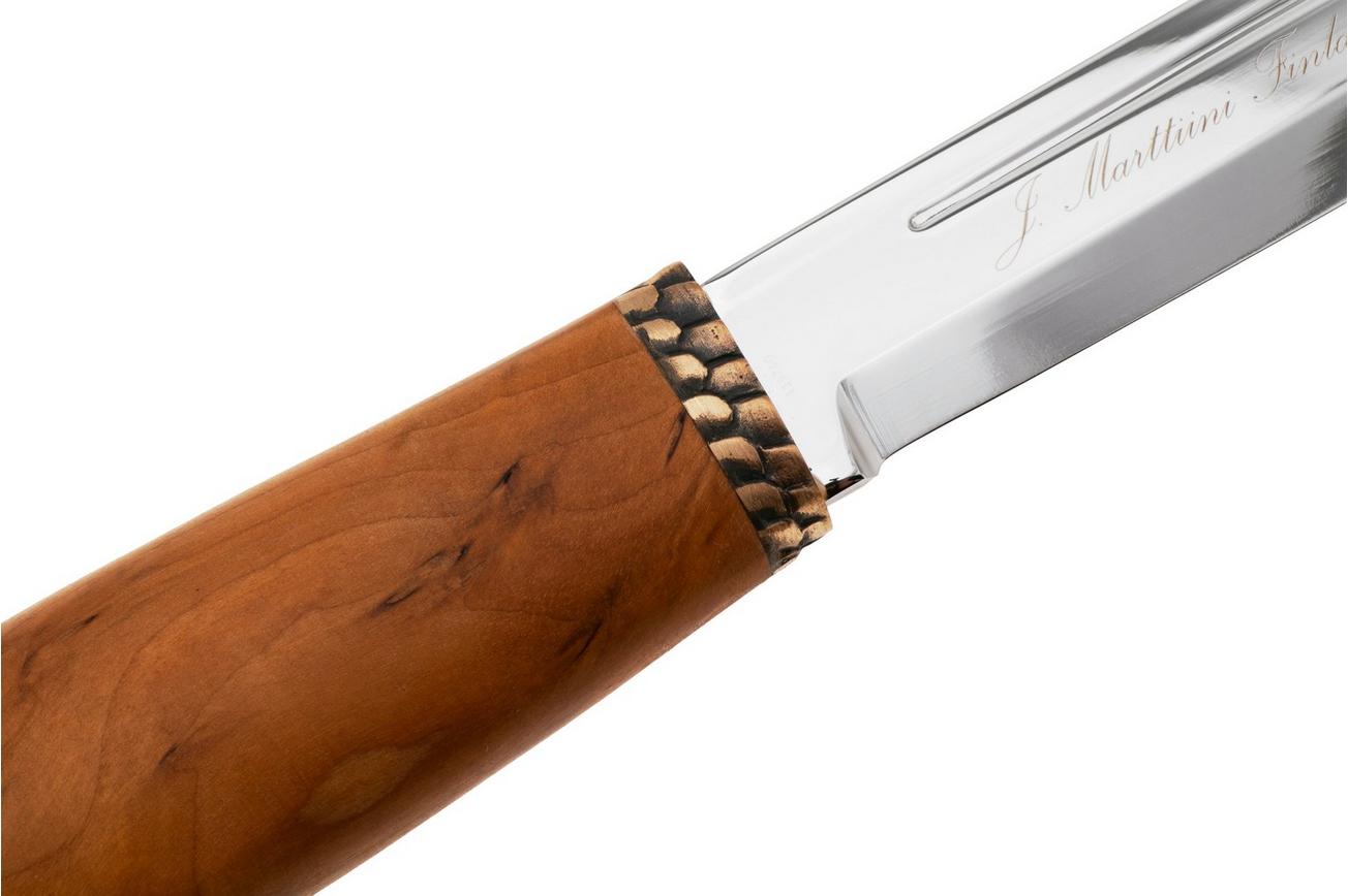 Marttiini Salmon Knife 552010W Polished 1.4034, Birch, bushcraftmes