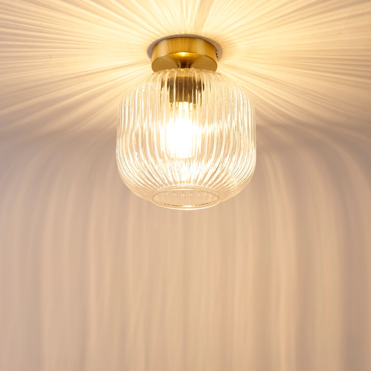 Smart plafondlamp messing incl. Wifi A60 - Karel