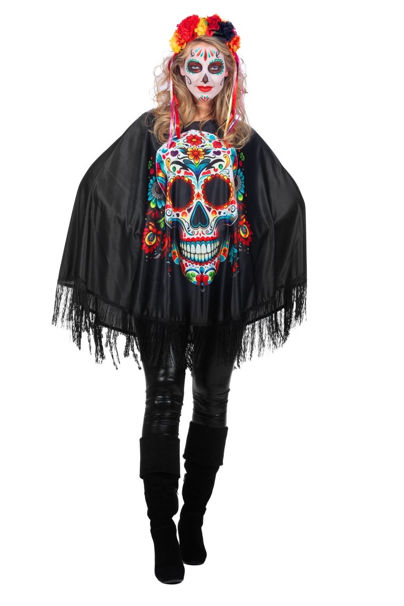 Dia De Los Muertos Poncho Dames