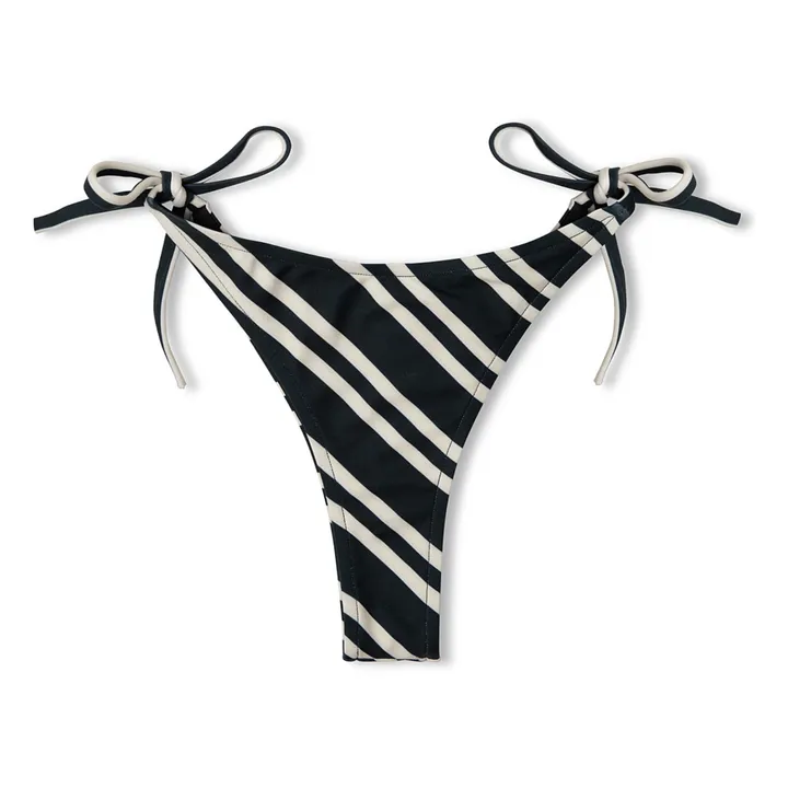 Zulu & Zephyr Bas de Maillot Rayé Noué | Noir