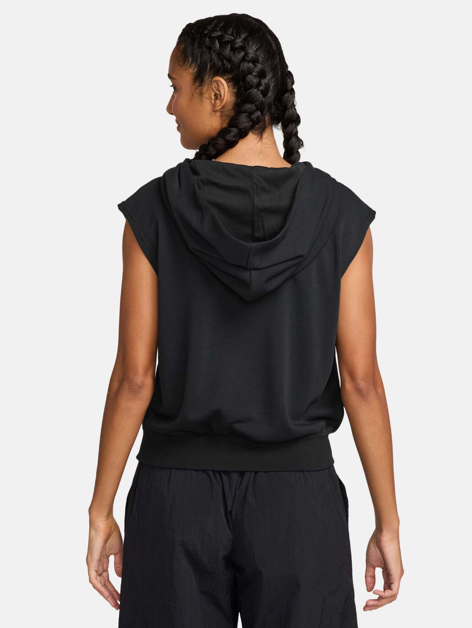 Sportswear Chill Terry SS Cropped Hoody Dame 010/Black/Sail
