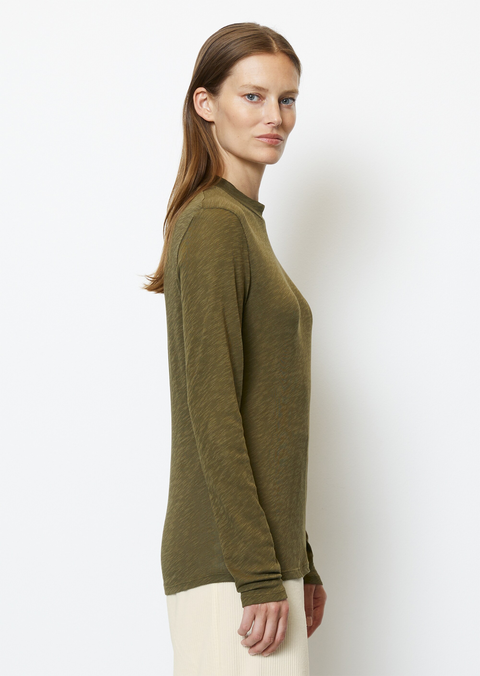 Longsleeve regularaus Slubjersey