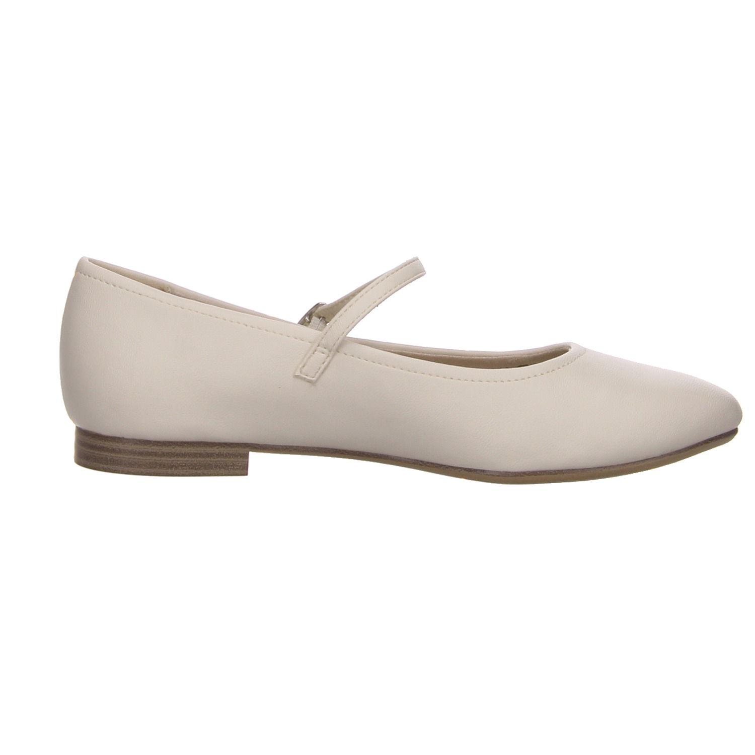 Tamaris Spangenballerina beige weiss/weiss kombi