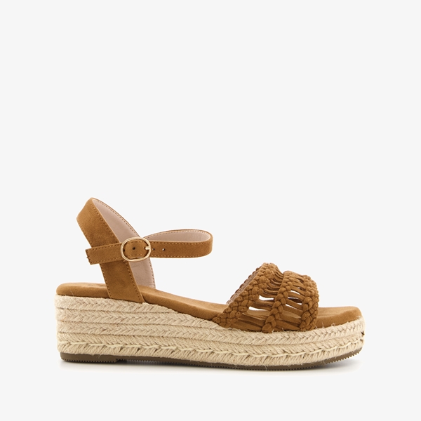 Blue Box dames espadrilles met sleehak beige