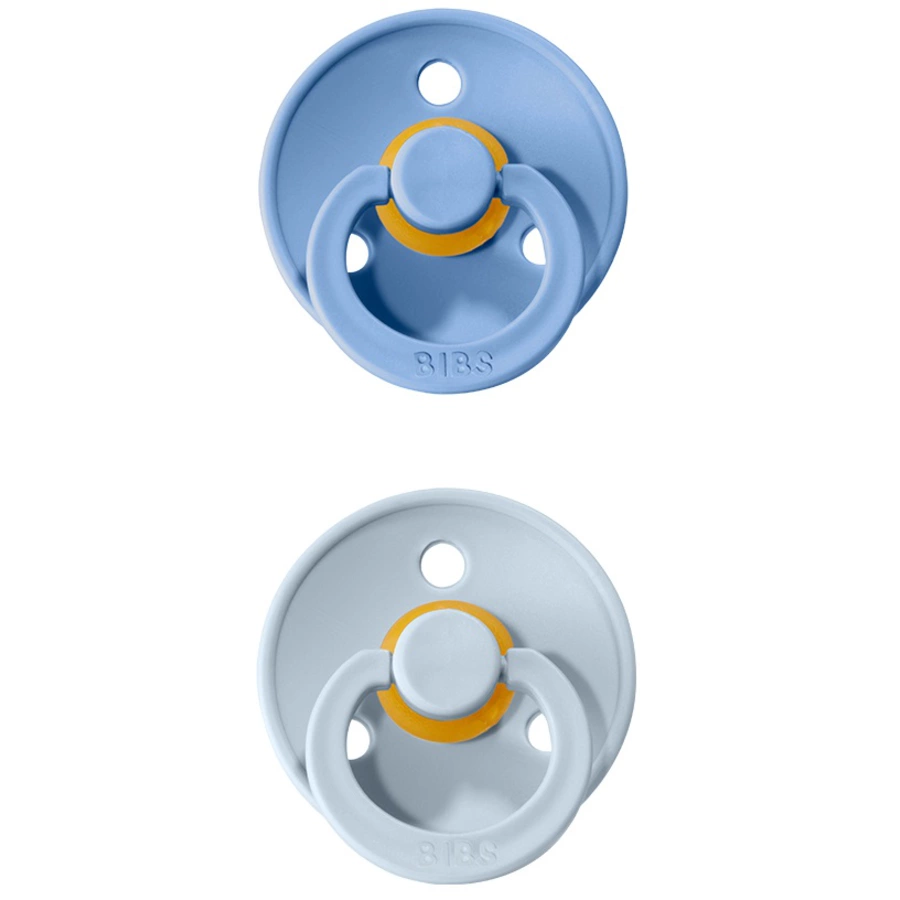 BIBS® Schnuller Colour Sky Blue  Baby Blue 6-18 Monate, 2 Stk.