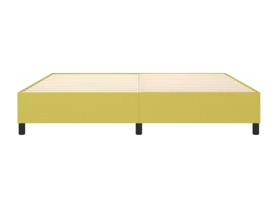 Sommier tapissier Vert 200x200 cm Tissu