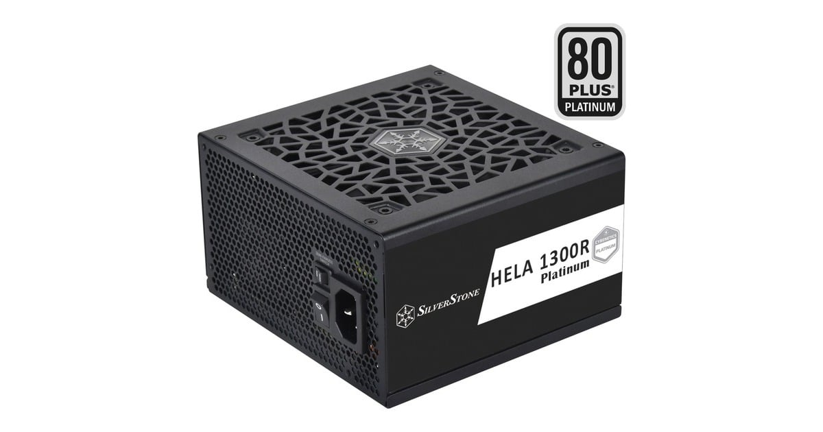 SilverStoneHELA 1300R Platinum, modulaire 1300 watt voeding   (Zwart, 8x PCIe)