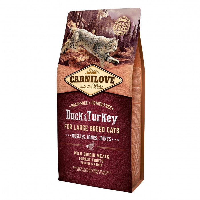 CARNILOVE Chat grande race Canard & Dinde