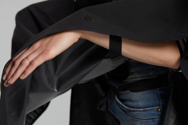 Basil Hoga Unisex Regnponcho, Jet Black