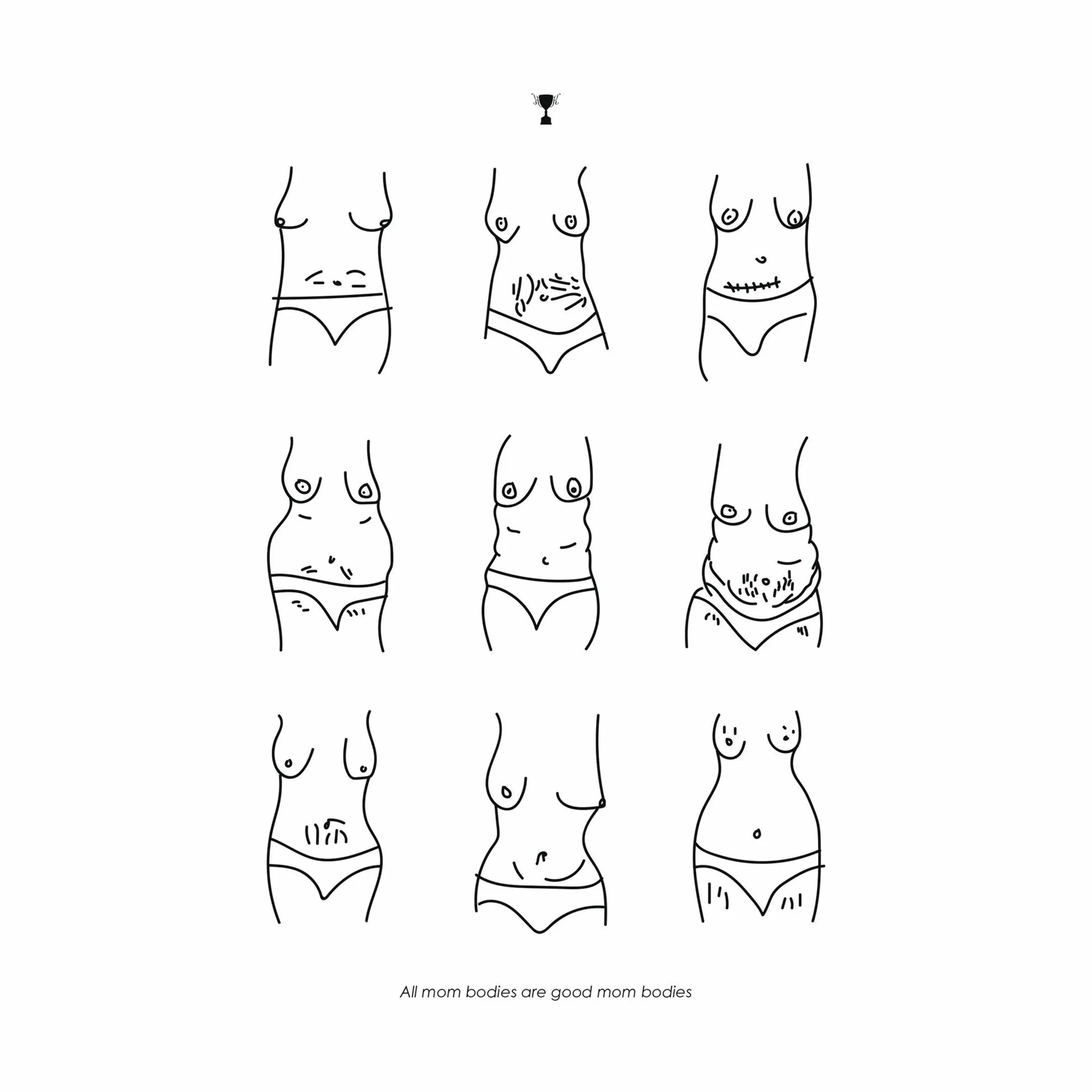 Poster&Frame plakat - Mom bodies