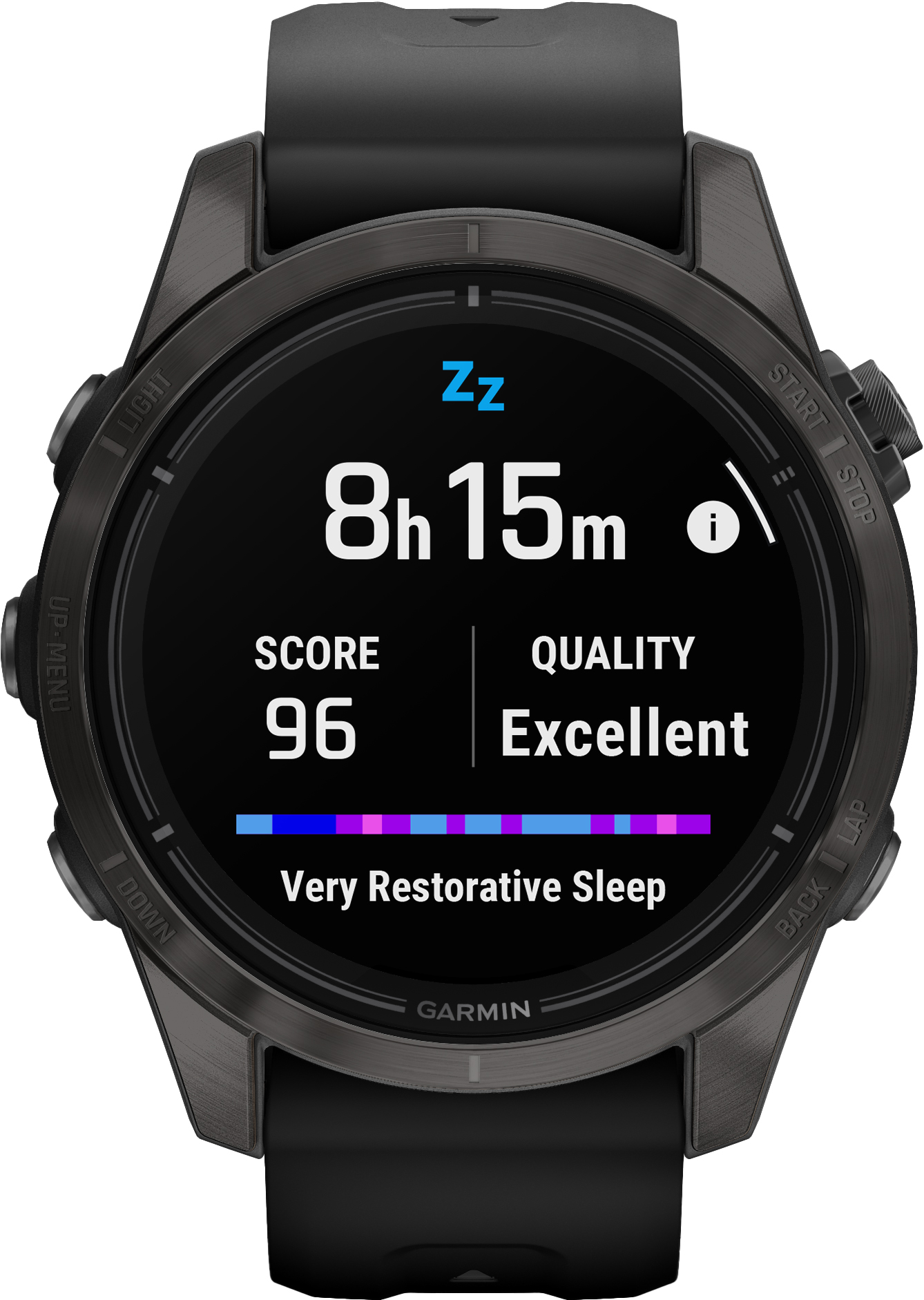 Epix Pro (Gen 2) - Sapphire Edition - 42mm Carbon Gray DLC-Titan w/Black Band