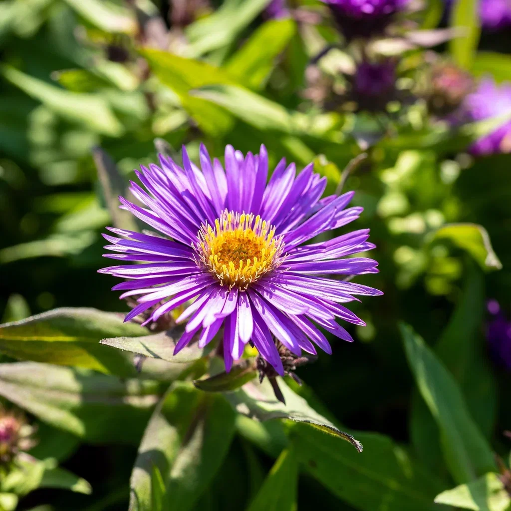 Symphyotrichum novi-belgii (Octoberaster-Group) 'Blue Lapis' Oktoberaster 'Blue Lapis' Ø17 cm