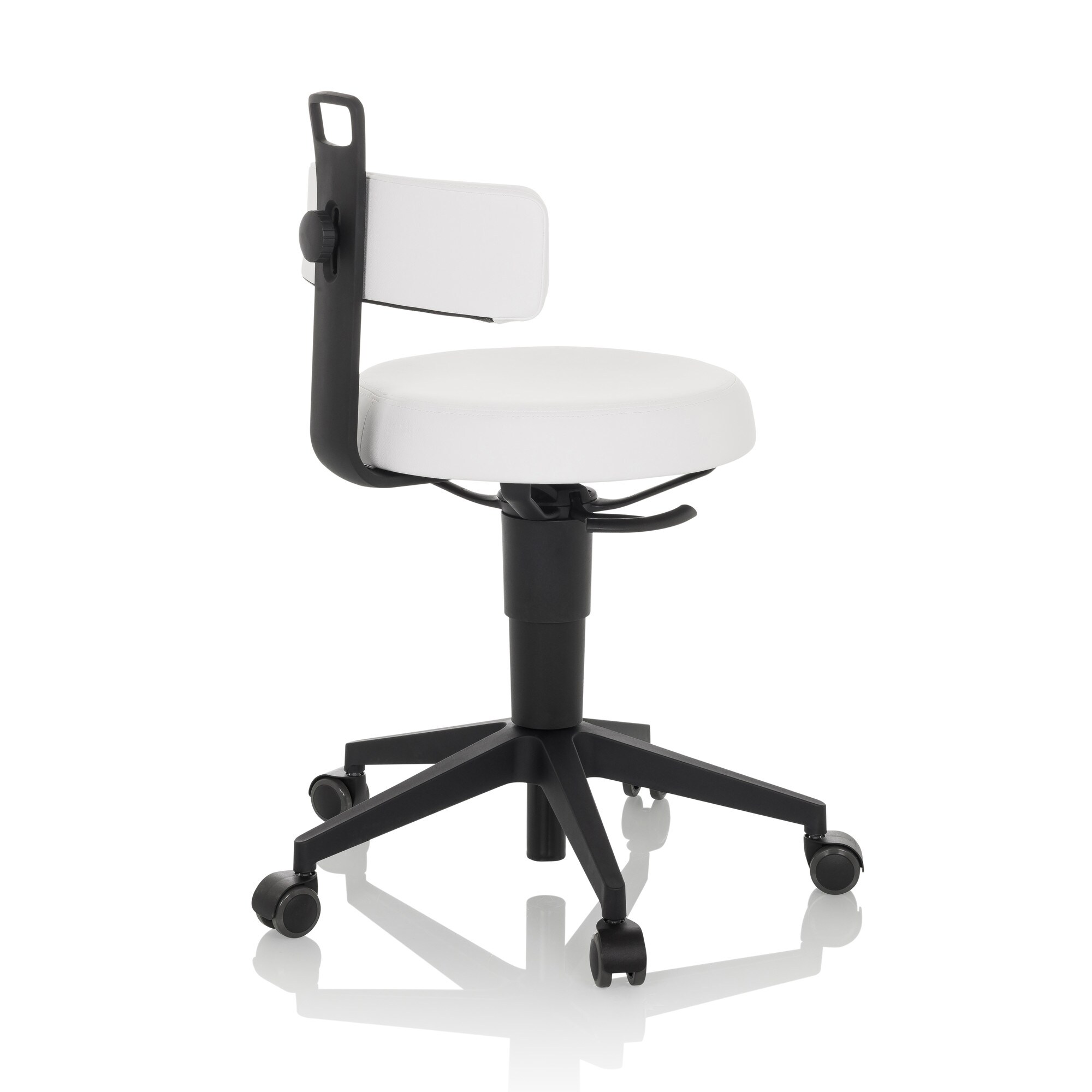 Drehhocker TOP WORK FLEX PU Kunstleder ohne Armlehnen hjh OFFICE