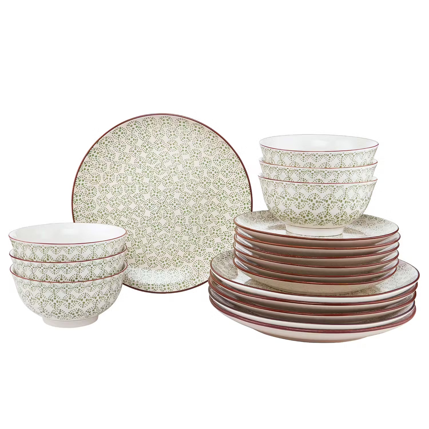 RETRO Dinner-Set 18-tlg.