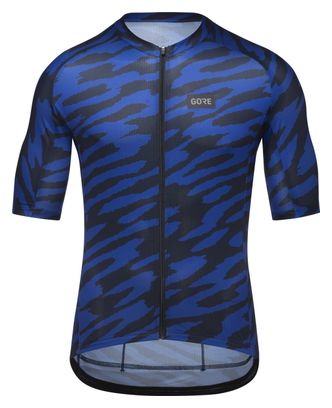 Maillot Manches Courtes Gore Wear Spirit Organic Camo Bleu