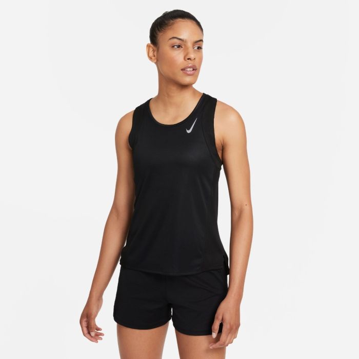 Nike Dame T-shirts Dri-FIT Race Singlet Sort