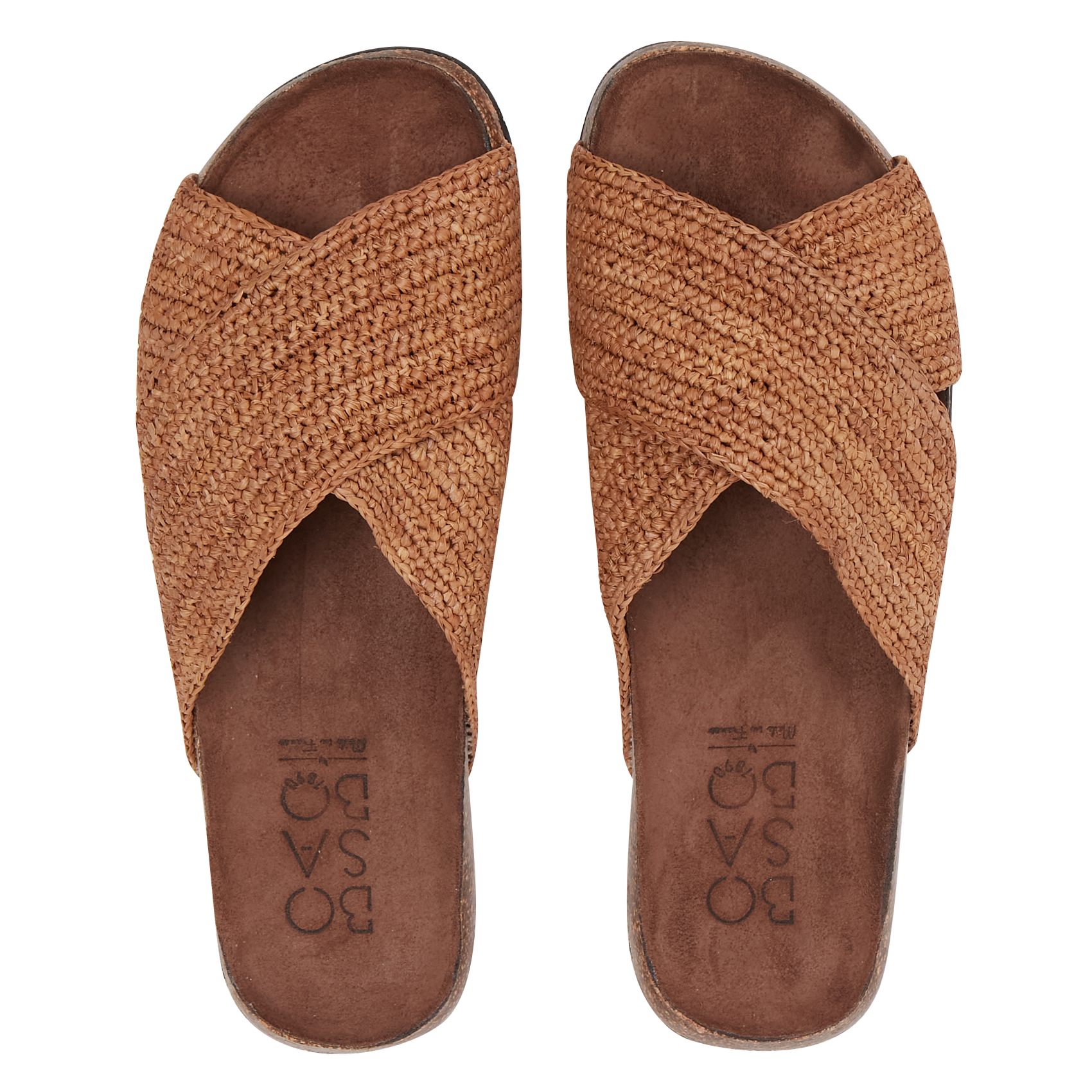 LIZZIE - Sandales plates en Raphia| Beige