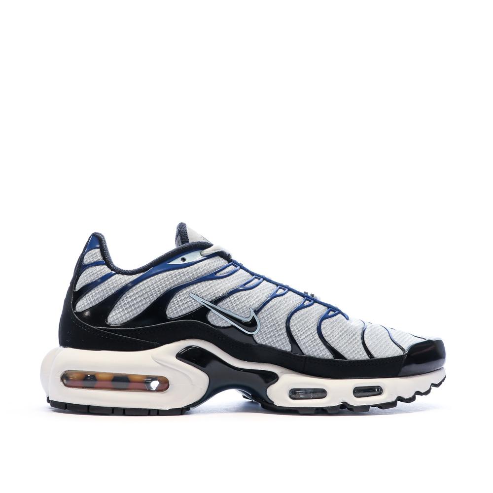 Nike Baskets Grise/Noires Homme Nike Air Max Plus Platinum