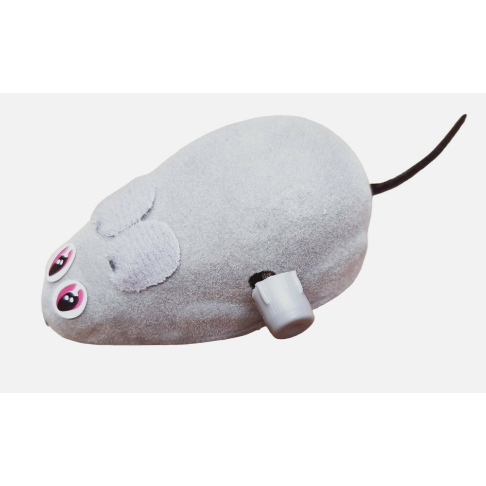 Jouet souris xavier 10.5 cm grise pour chat