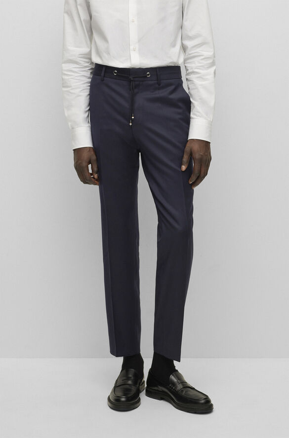 BOSS BOSS Men Business Clothing Trousers Blå