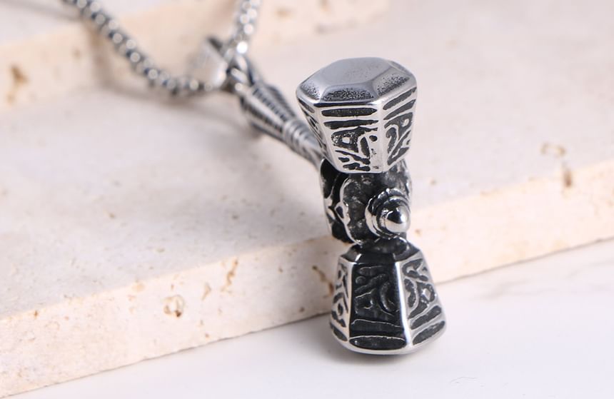 Prushia - Mjolnir hamerhanger / ketting / set van roestvrij staal