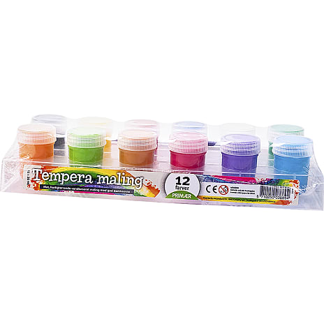 Temperamaling 12x20ml normal farve
