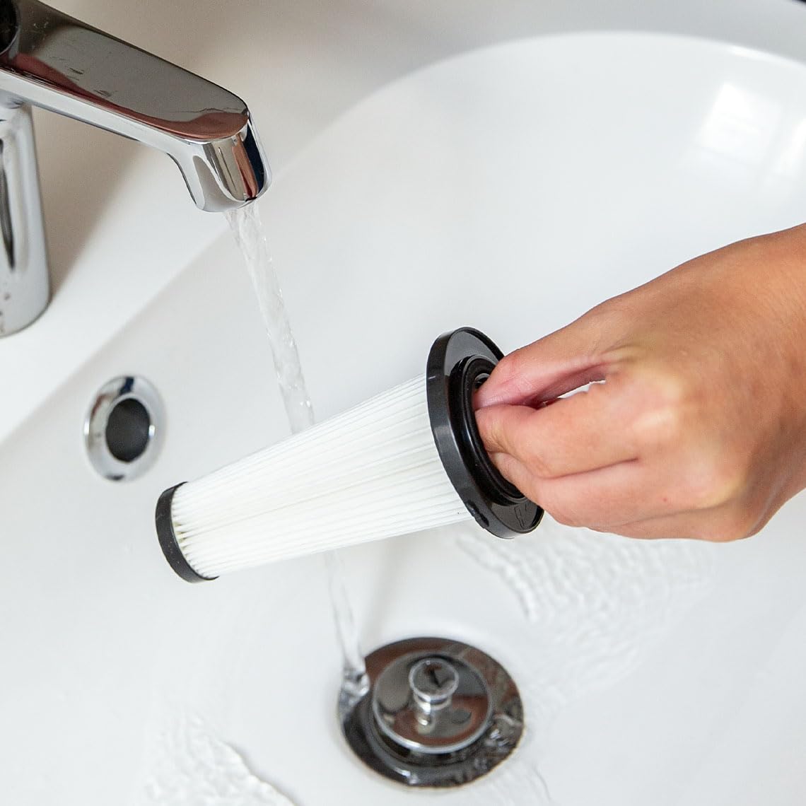 LIVINGTON Sense IQ - Akku Staubsauger kabellos - Handstaubsauger mit Schmutzerkennung & 4-Fach-Filter - Akkusauger mit LED-Bürste & Knickgelenk - leiser Staubsauger ohne Beutel - Akkustaubsauger
