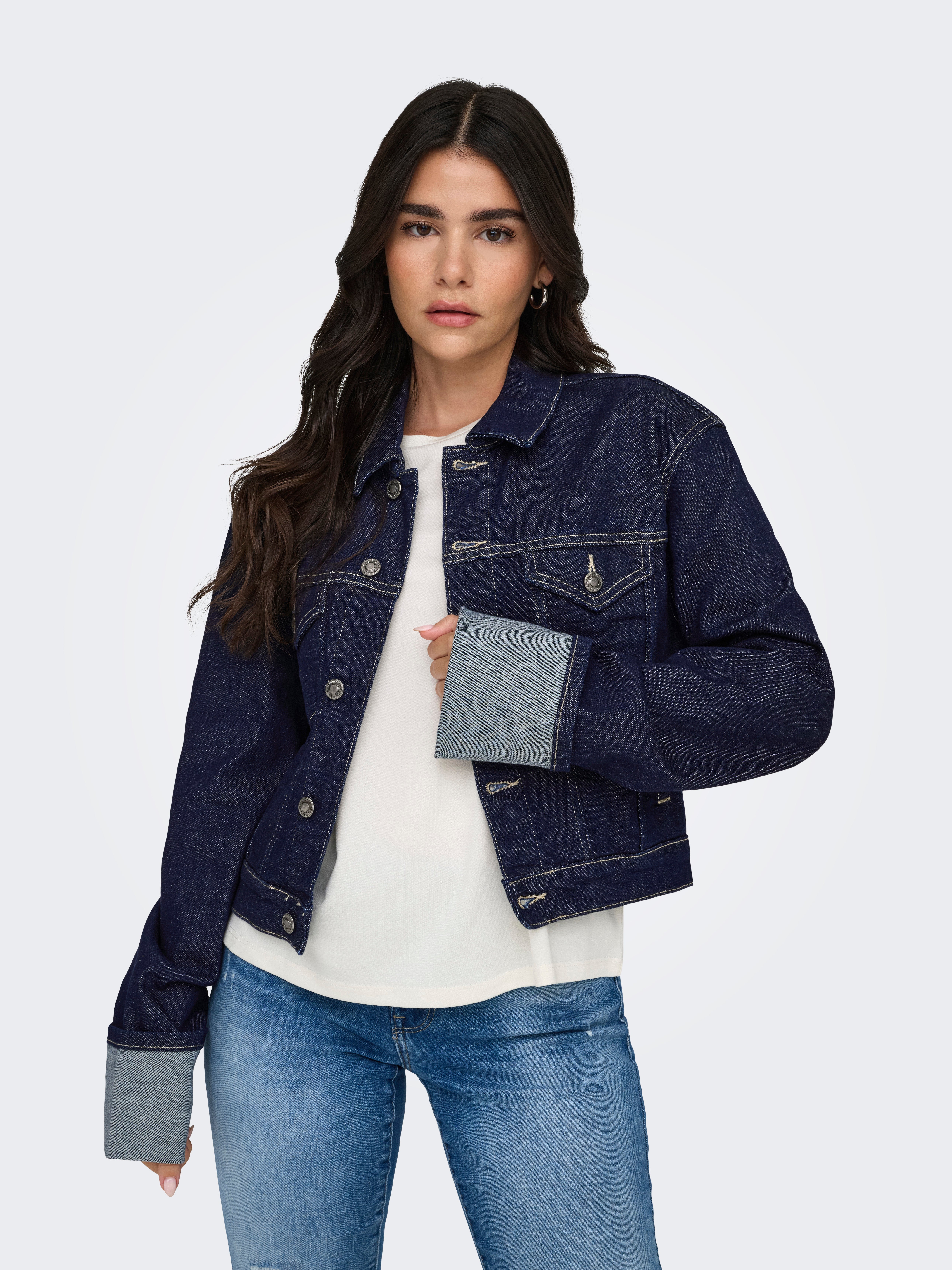 ONLMERCER Jeansjacke Dark Blue Denim