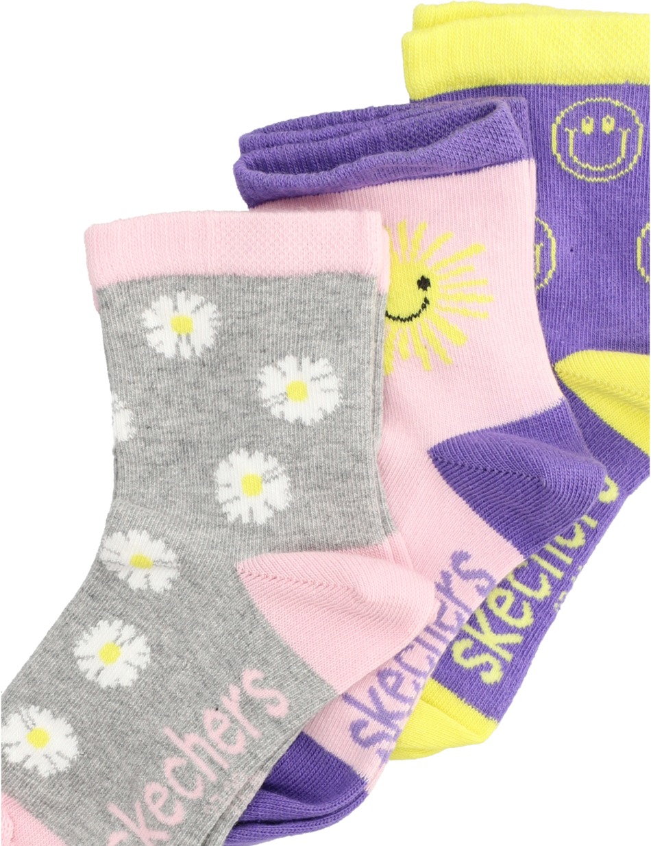 GIRLS CASUAL PATTERNED SOCK 3P