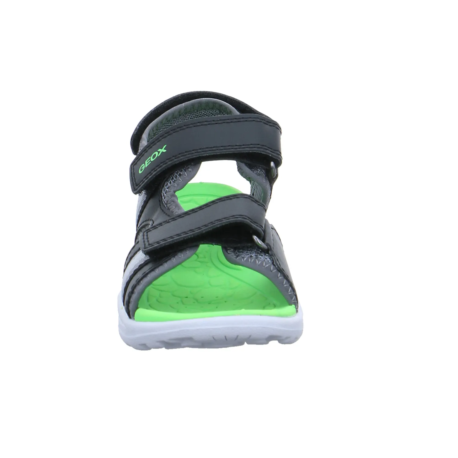 GEOX Kleinkinder-Sandale Anthrazit Lederimitat  Sommerschuh