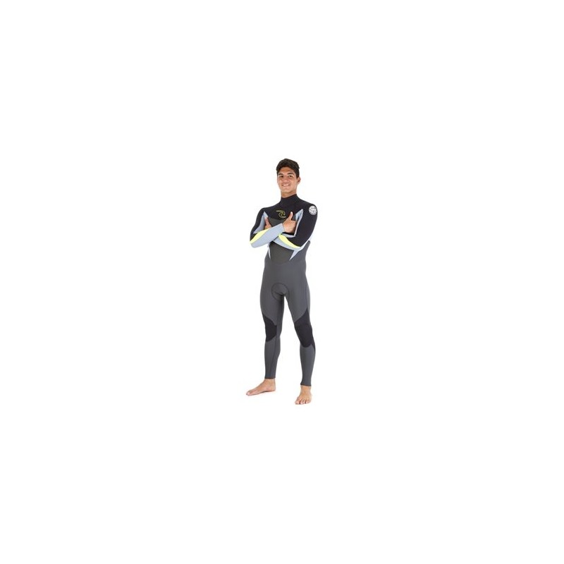 Dawn Patrol 3/2 Back Zip Grey - The Corner Shop