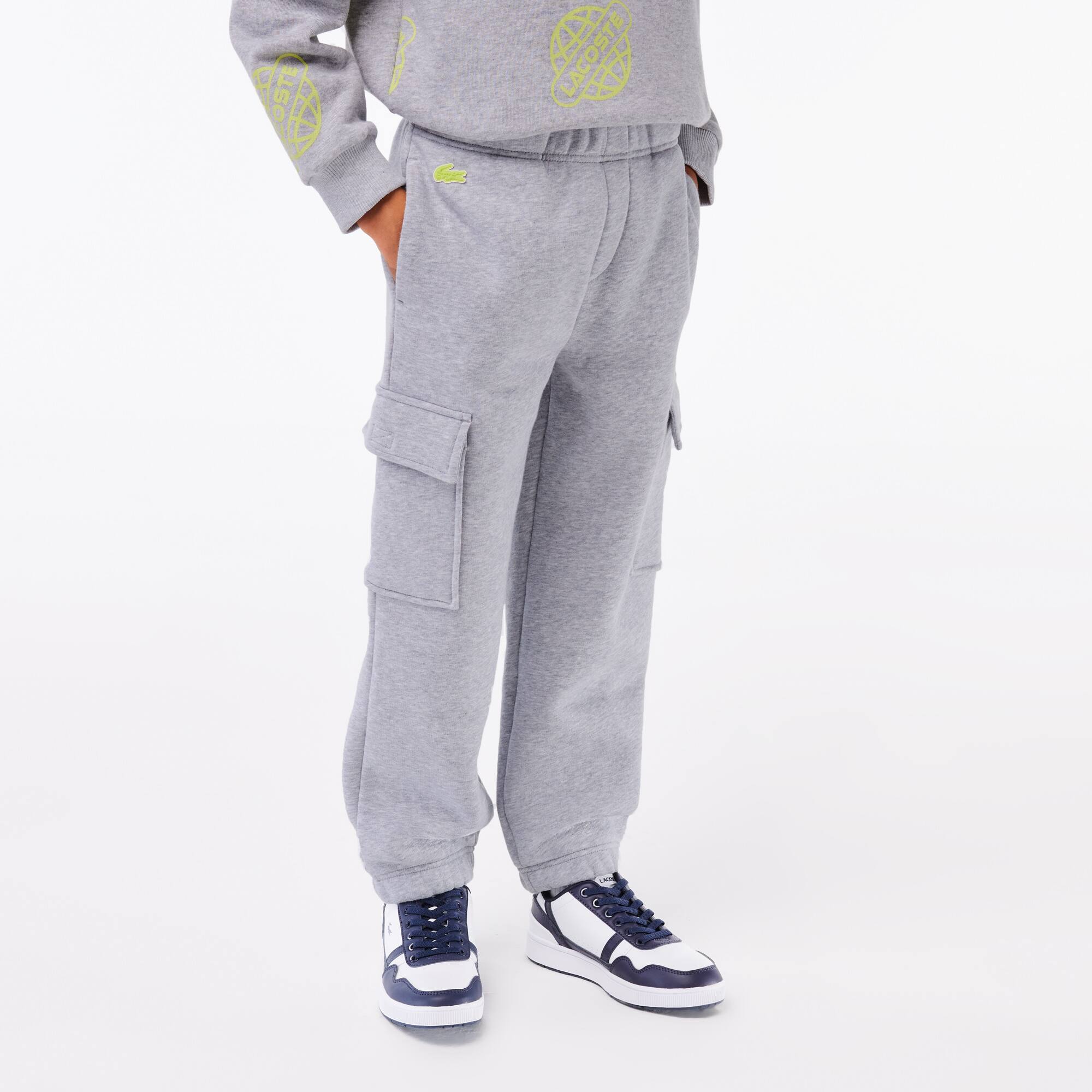 Pantalon de survêtement garçon Lacoste en coton biologique Pantalons & Shorts - Gris - Lacoste - Garçon