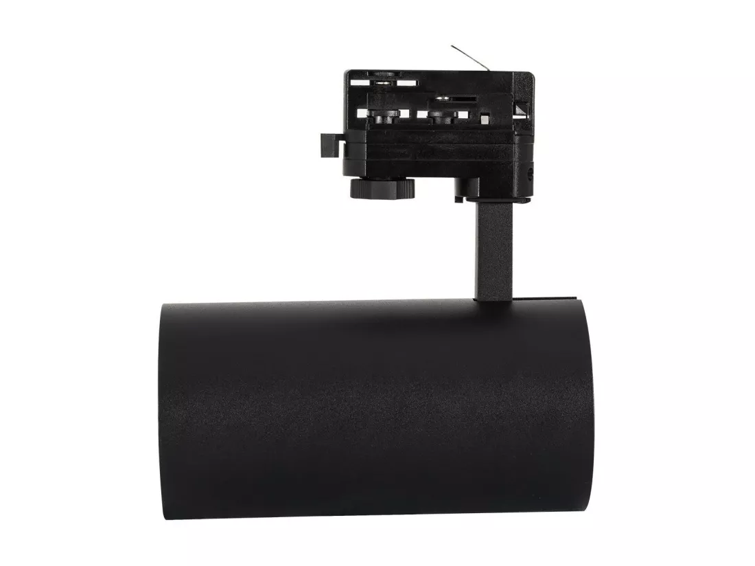 Spot LED sur Rail Triphasé 30W d'Angelo CCT LIFUD Noir Sélectionnable (chaud-neutre-froid)