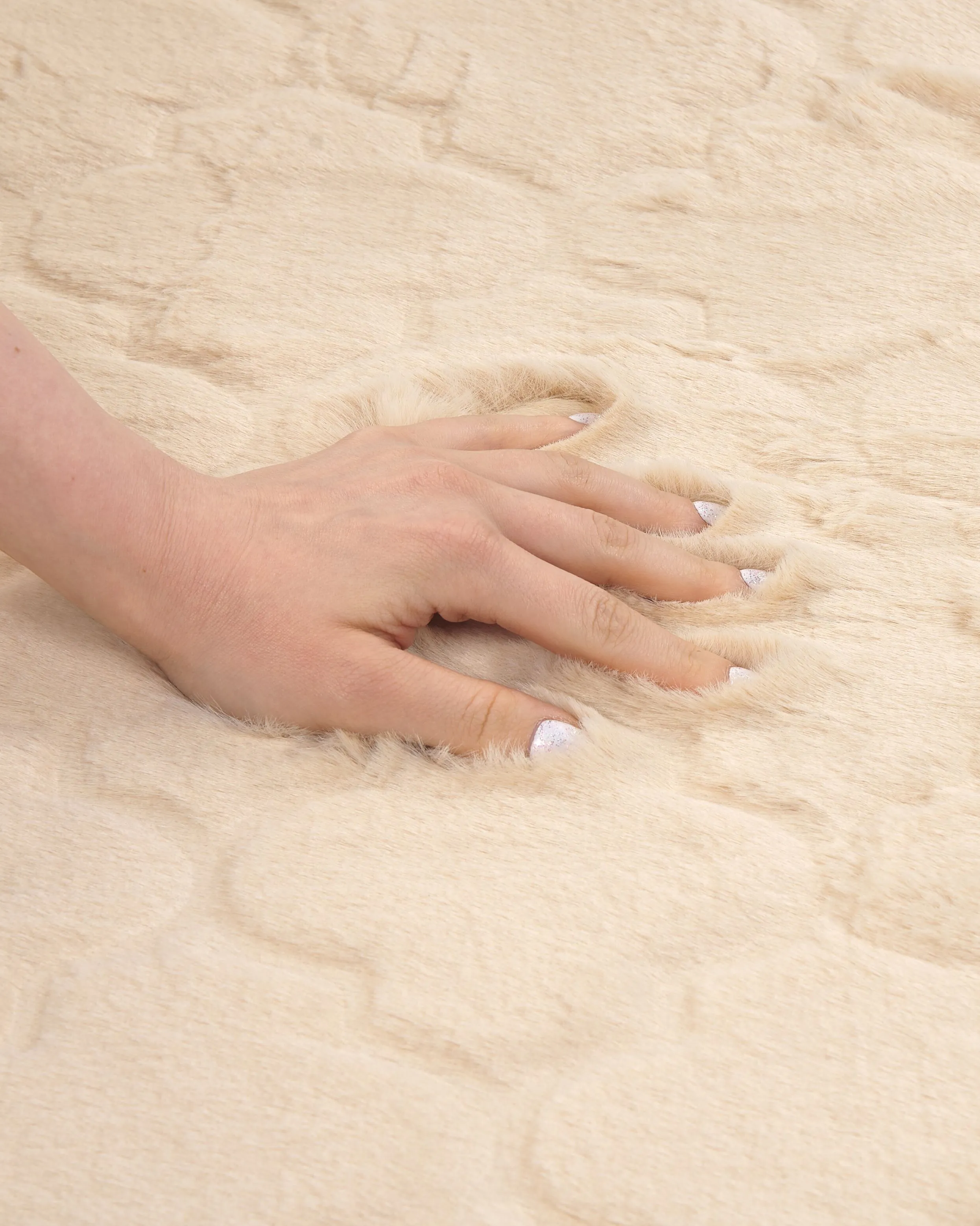 Kunstbontkleed GHARO Beige 160 x 230 cm