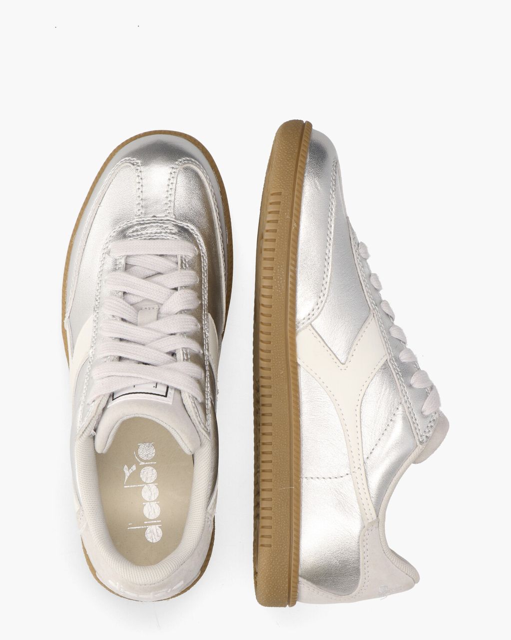 Diadora Sport Trainer Metallic Zilver Damessneakers