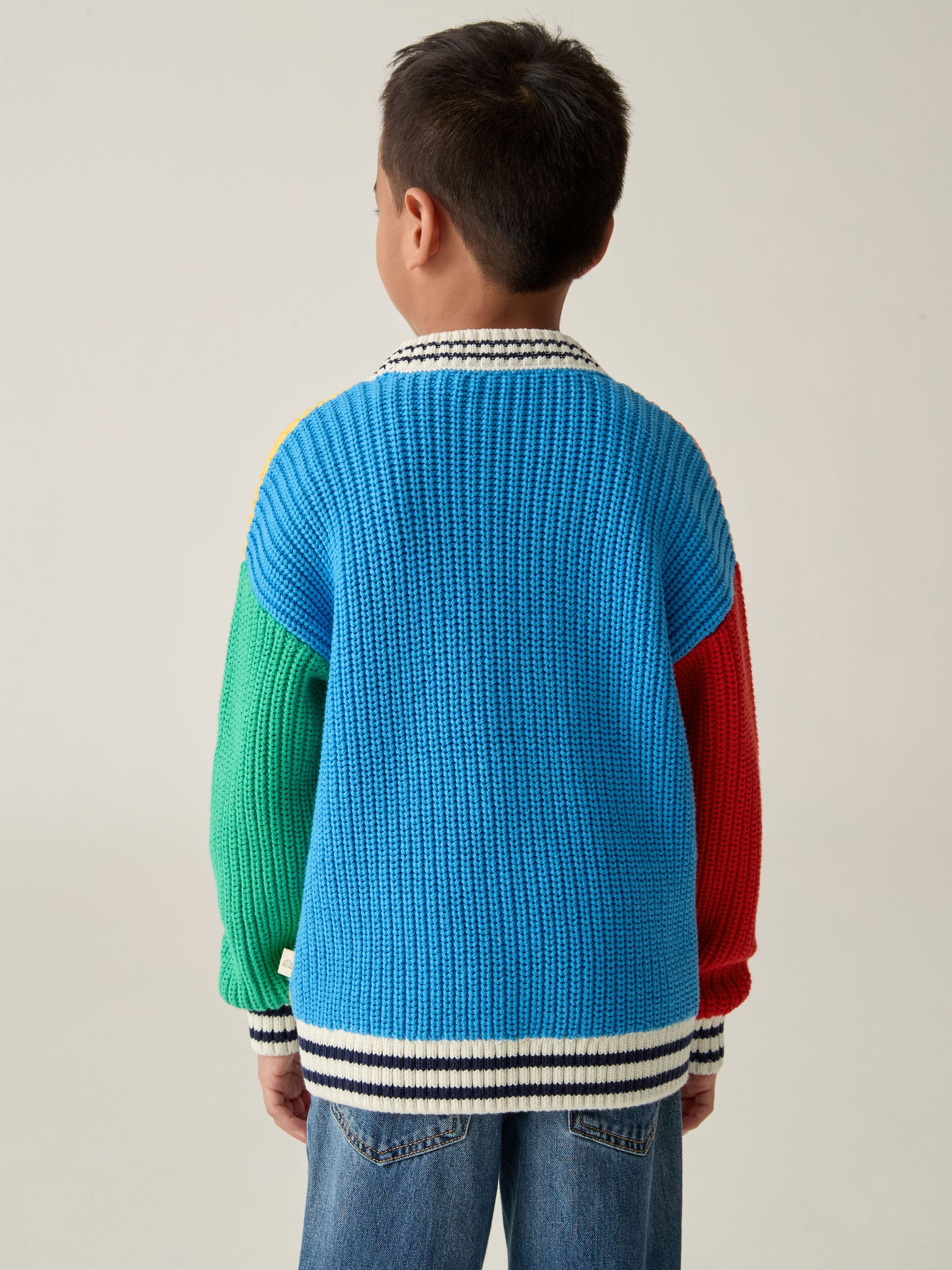 Little Bird by Jools Oliver Regenboog Kleurblok 100% Katoenen Vest