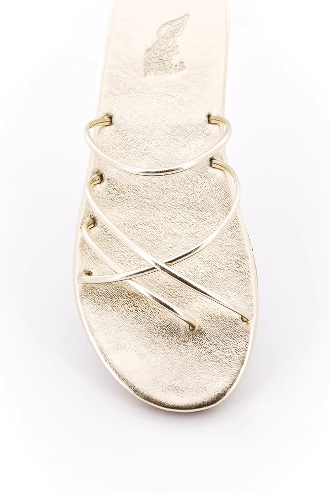 ANCIENT GREEK SANDAL - SAND PU PLATINUM