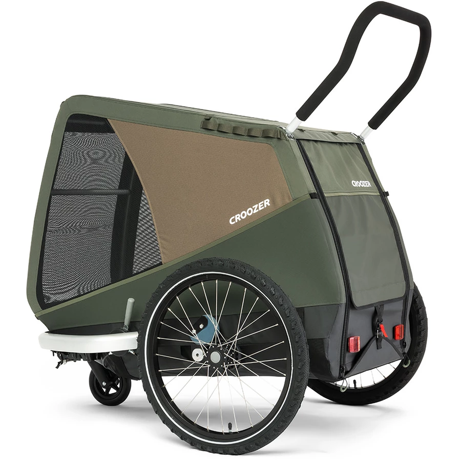 CROOZER Hundefahrradanhänger Dog Mikke Moss green