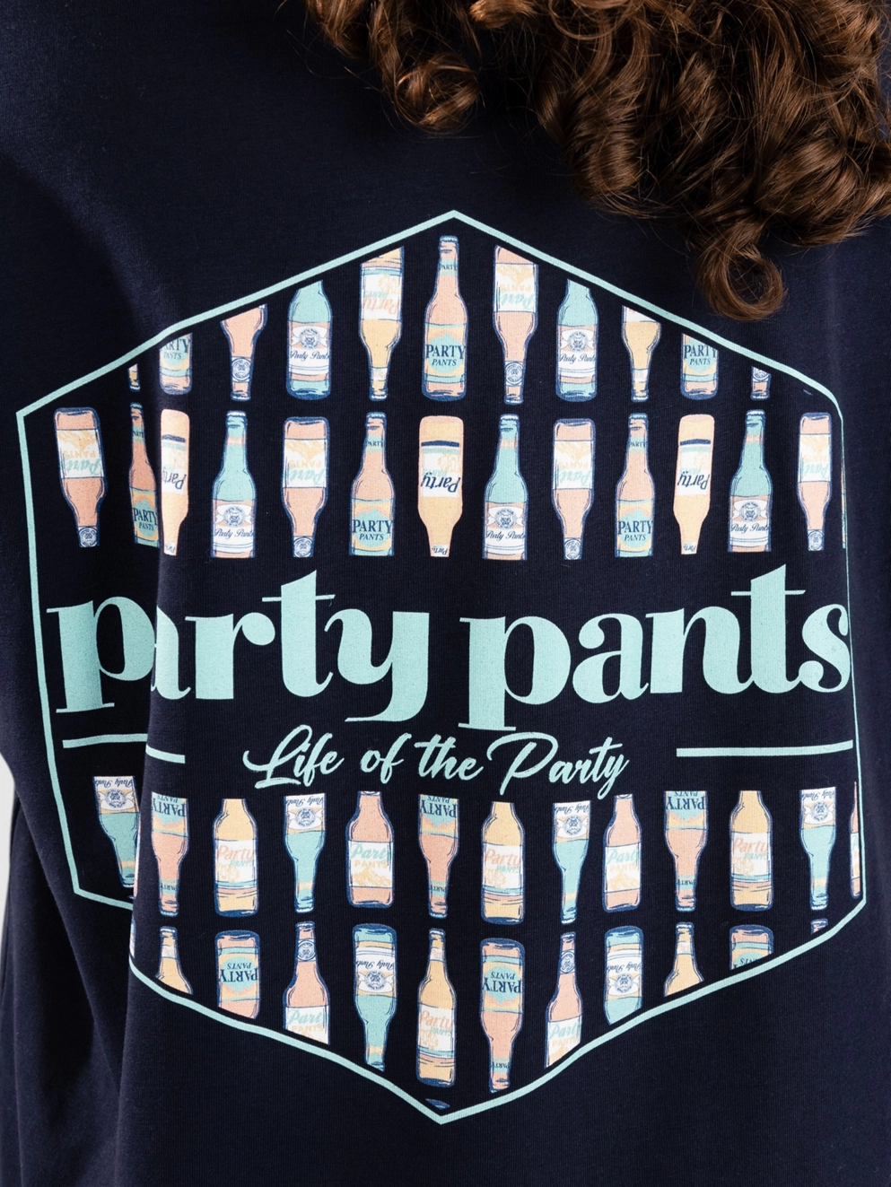 Party Pants Logo Fills Cold Dawgs T-Shirt navy